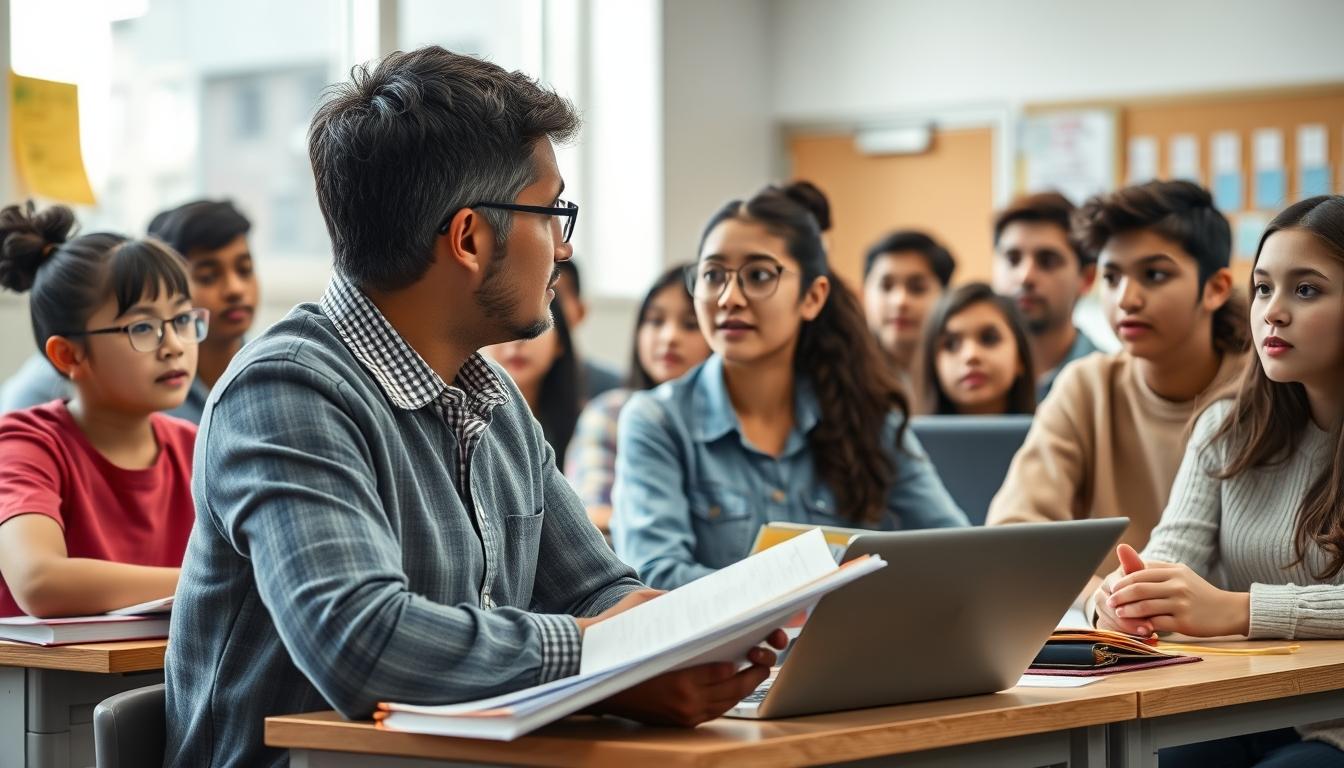 Student using online courses for flexible education